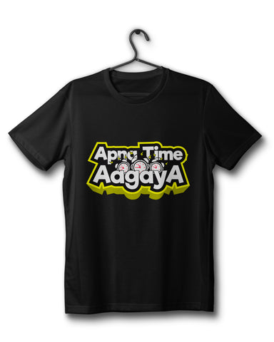 Apna Time Aagaya - Black Tee