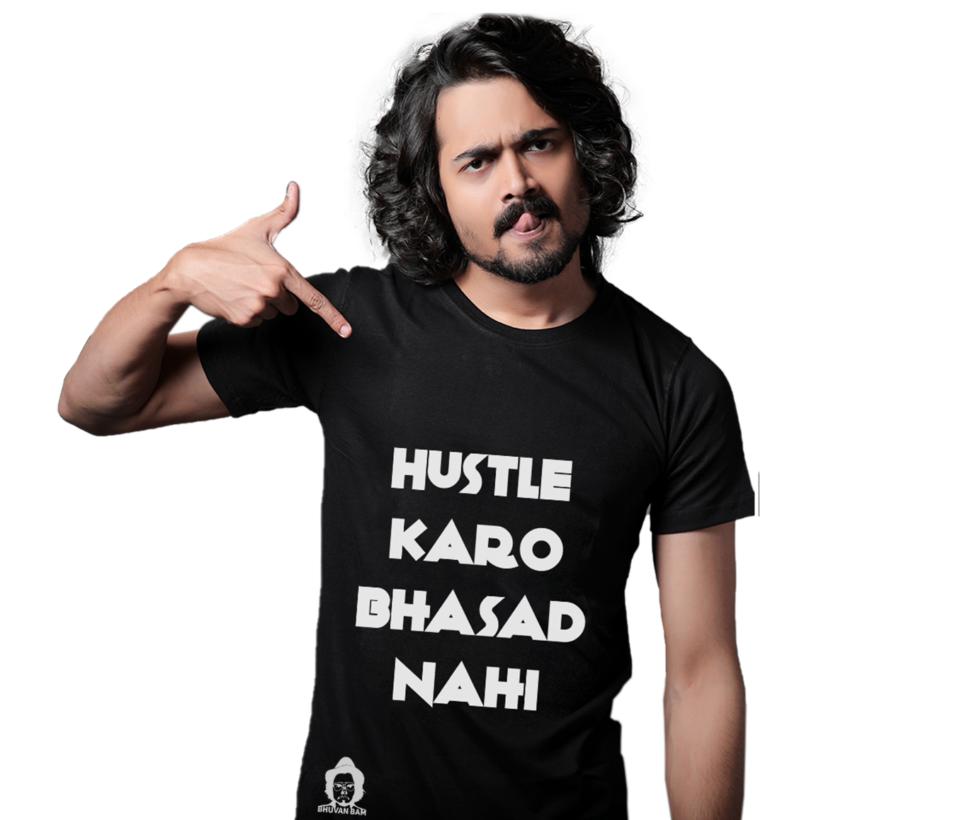 The Hustle Bhasad Tee - Black