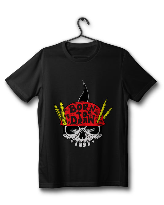 Born To Draw Edition - Black Tee