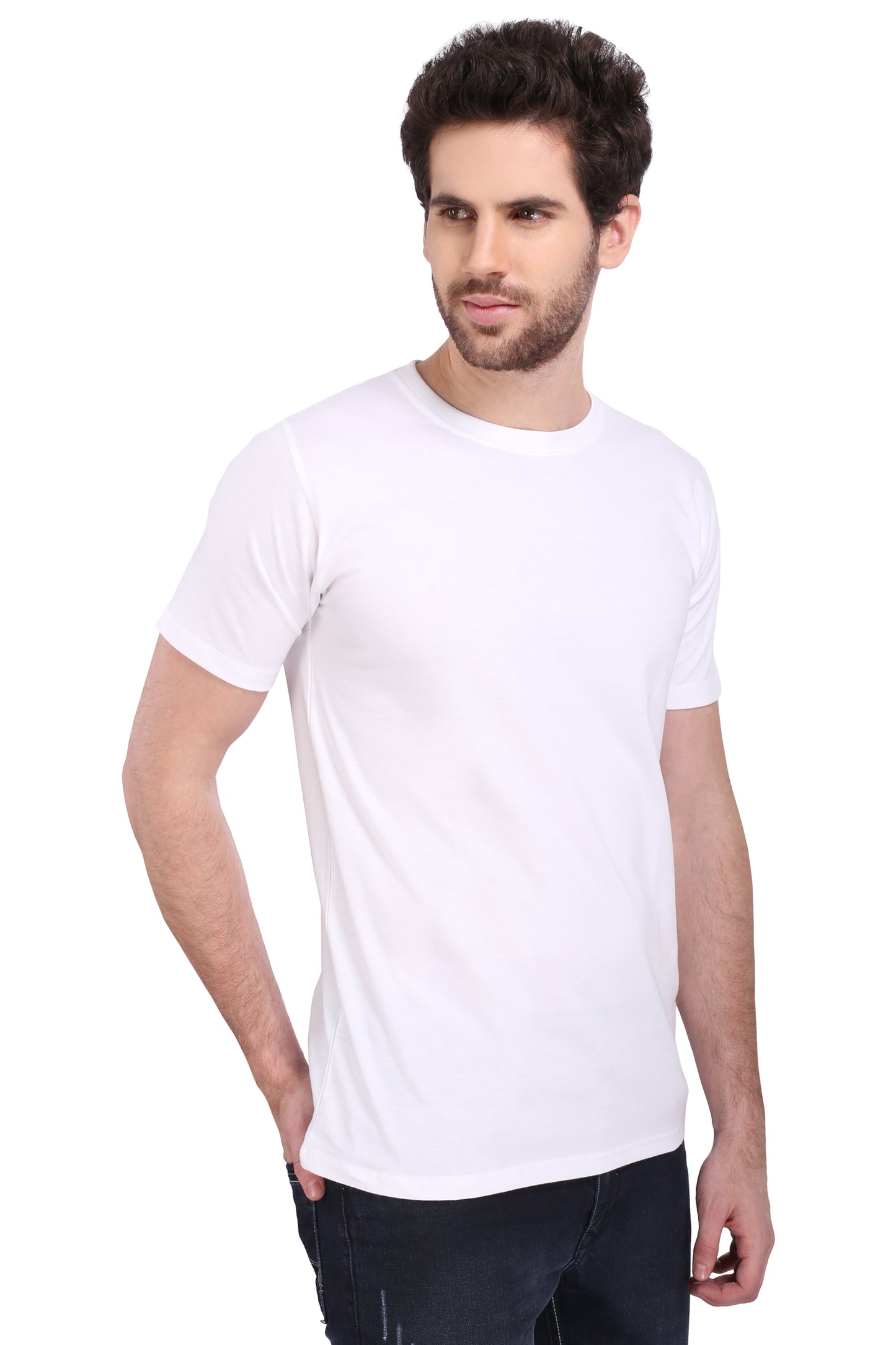 Round Neck White - T Shirt