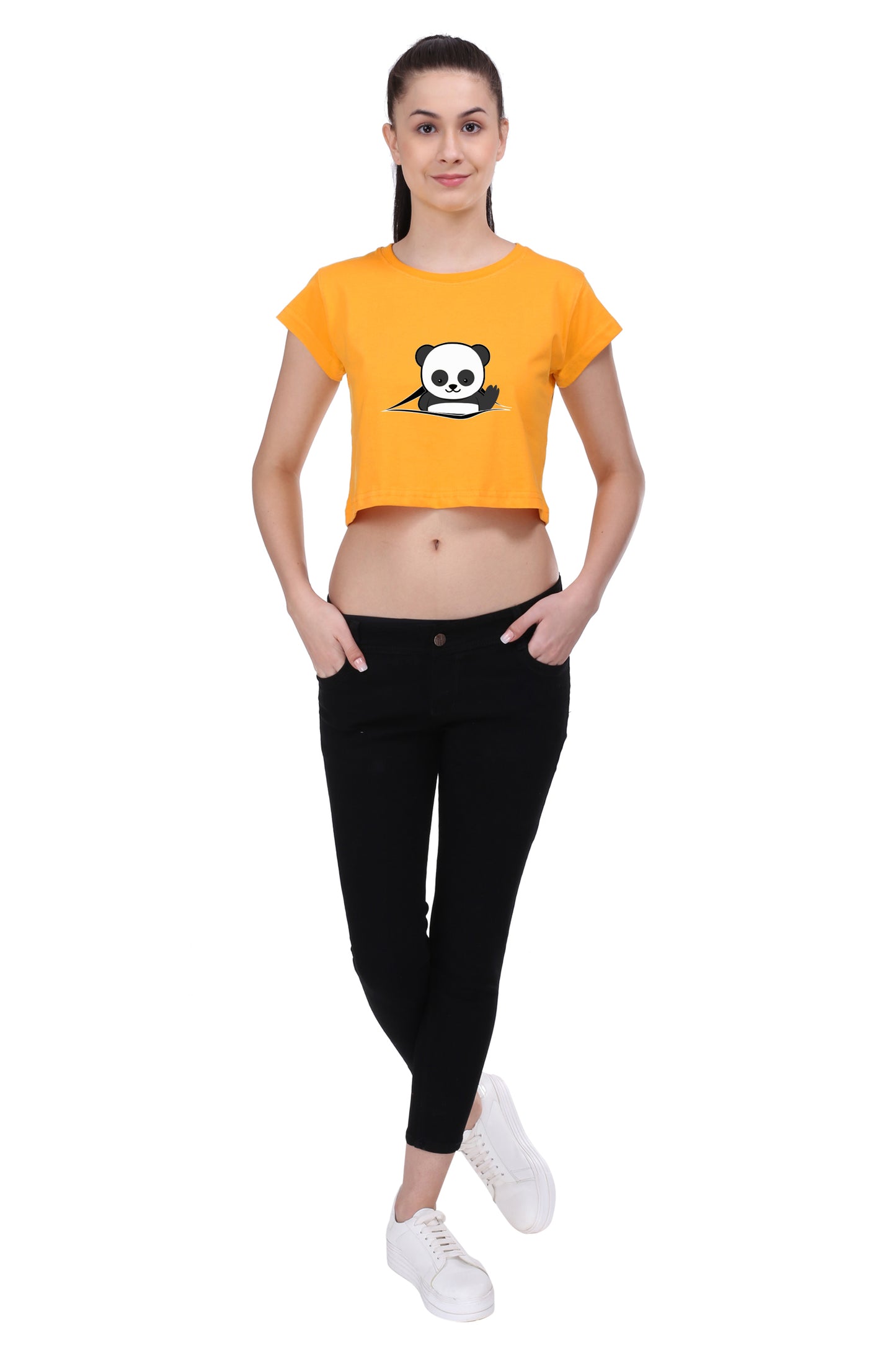 Peeking Panda - Crop Top