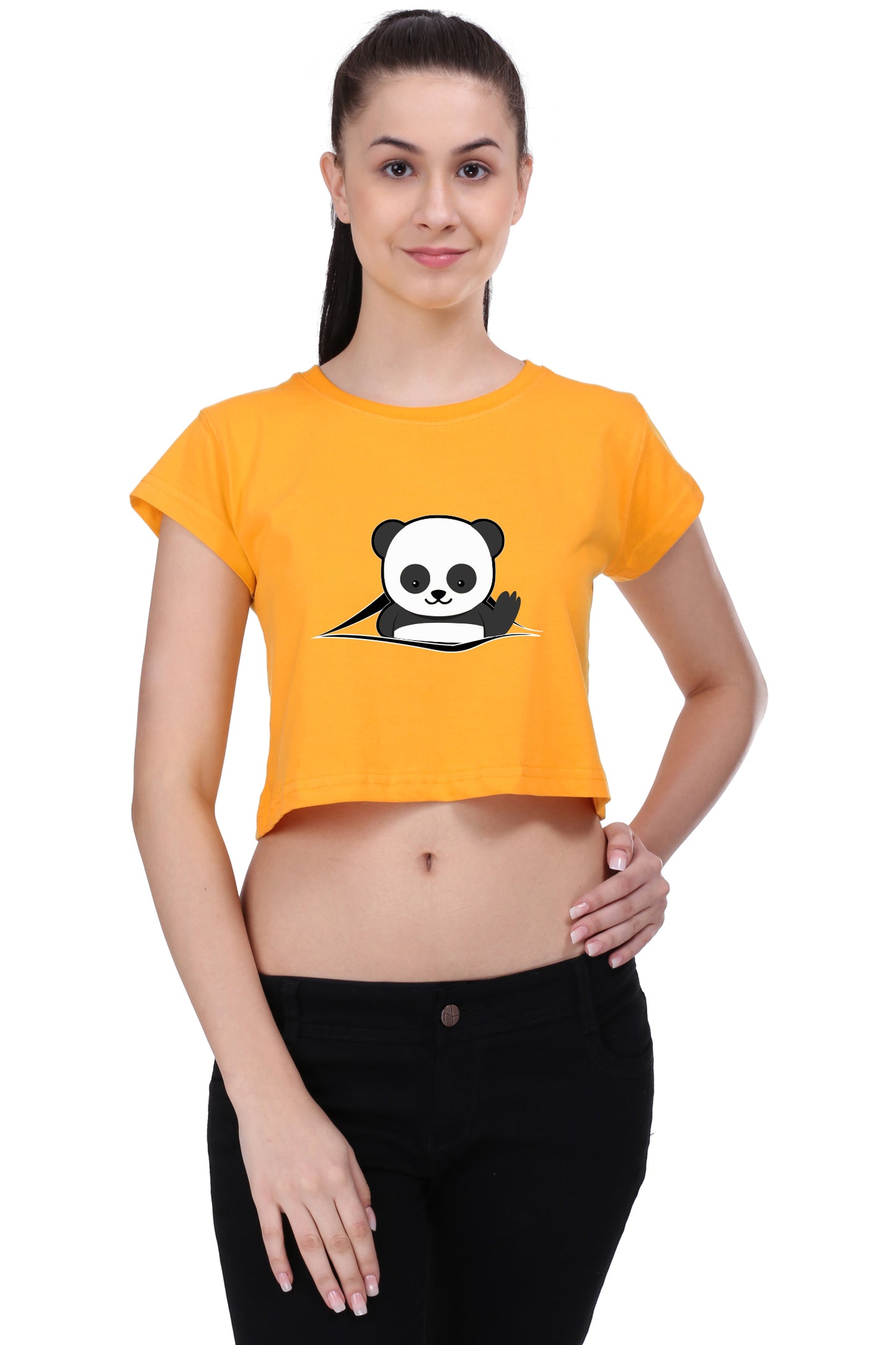 Peeking Panda - Crop Top