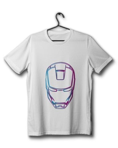 Iron Man (Fan Art) - White Tee