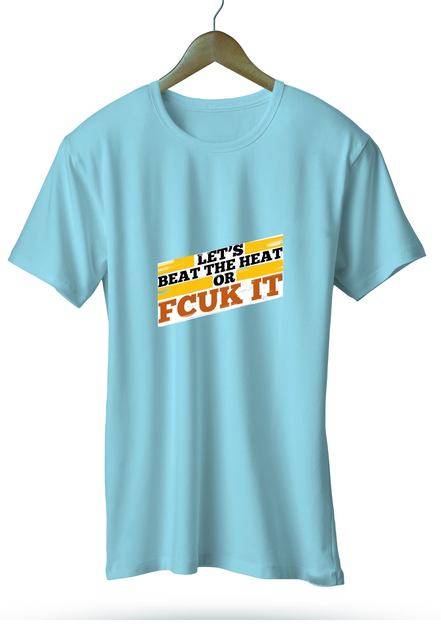 let's Beat the Heat Tee_Cyan