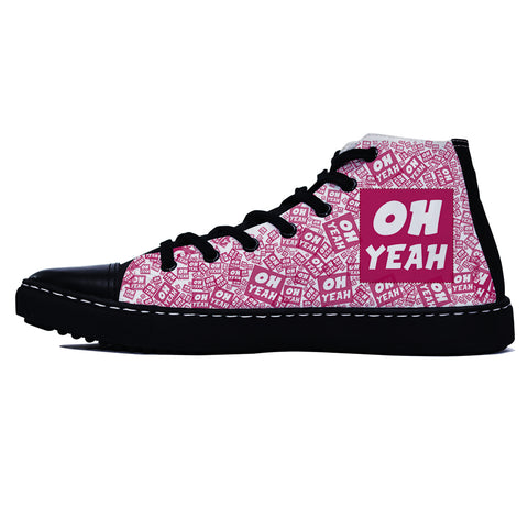 Oh Yeah Magenta Edition Black Shoes