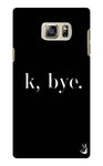 K BYE black for Samsung Galaxy Note 5