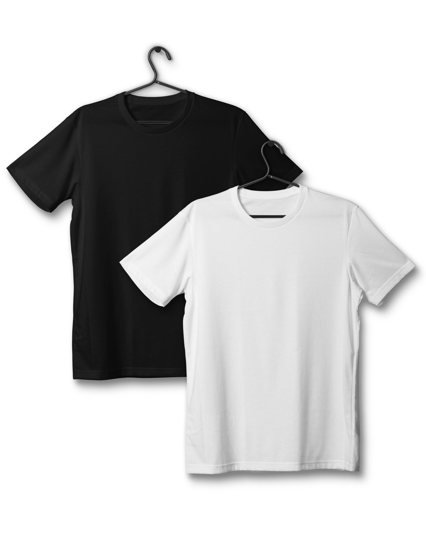 Round Neck Black & White - Tee Combo